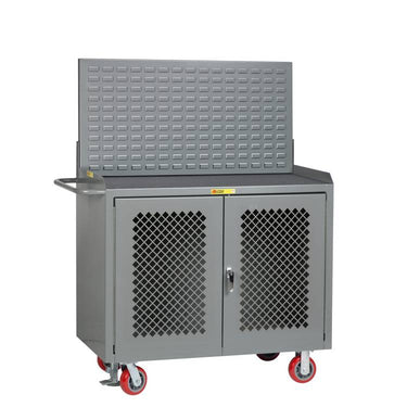 Mobile Bench Cabinets w/ Clearview Doors - Model MMP2DFLLP